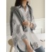 100  Cotton Women Floral Print Chest Pocket Lapel Long Sleeve Shirts