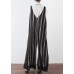 New striped women's chiffon sling wide leg jumpsuit